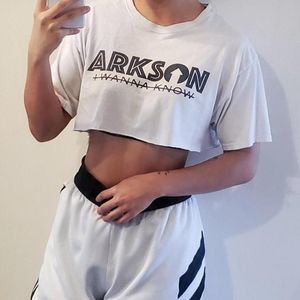 cropped band tee crop top tshirt🎸